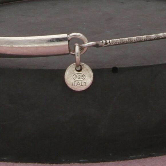 sterling silver smooth bolo bangle adjustable bracelet size 7.25in - Picture 3 of 3